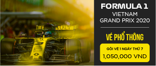 Vé sự kiện Formula 1 Việt Nam Grand Prix 2020 - Vé phổ thông thứ 7